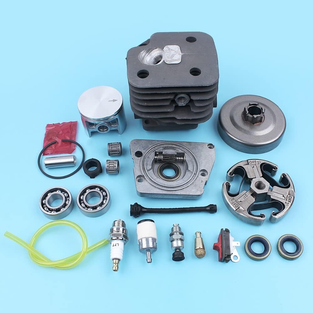 Fricgore Spare Parts for 52mm Cylinder Piston Oil Pump Clutch Bearings for Husquarna 268 272 272XP 272K Chainsaw Spark Plug Stop Kill Switch Replace Part