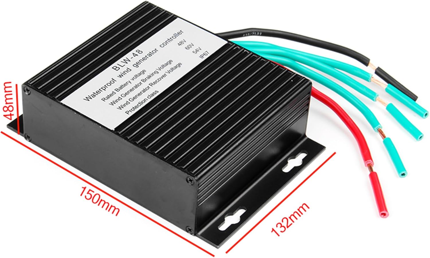 24V, Small Charging Regulator 2000W 10A-40A 12V 24V Auto 48V MPPT Wind Charge Controller Water Proof IP67 for Wind Turbine Generator