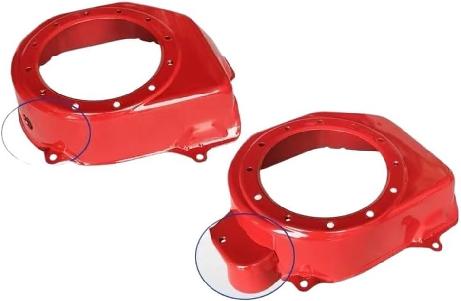 Fit for 168F 170F GX160 GX200 Generator Fan Case,Recoil Start Assembly Cover 4 Cycle 5.5HP 6.5HP Motor(Khaki)