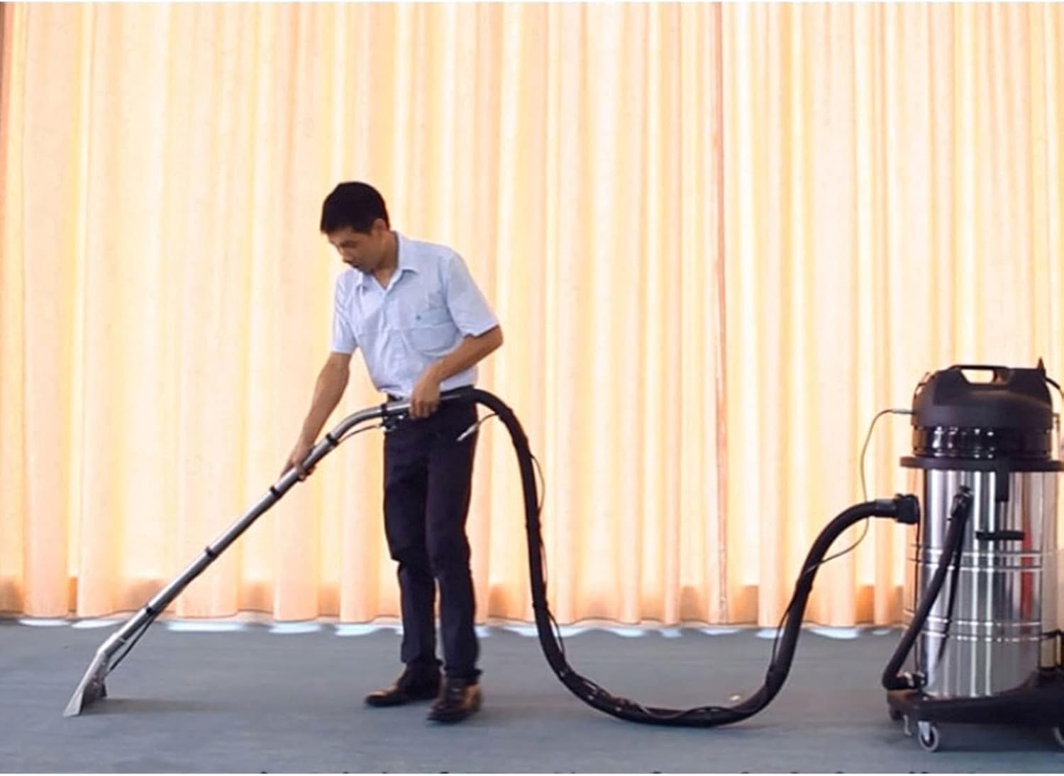 60L Commercial Carpet Cleaner 3 in 1 Multi-Purpose Wet Dry Vacuum Cleaner for Carpet and Hard Floor, 110V Heavy Duty Dust Cleaner Sofa Curtains Carpet Cleaning Machine Wet Dry Carpet Extractor