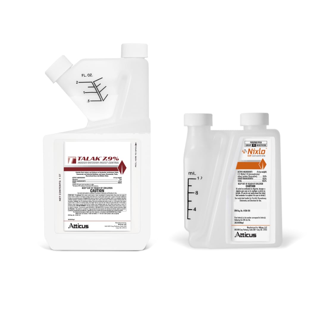Atticus Talak 7.9% Indoor/Outdoor Insect Control (32 Ounce) with Nixlo IGR Concentrate (140 ML)