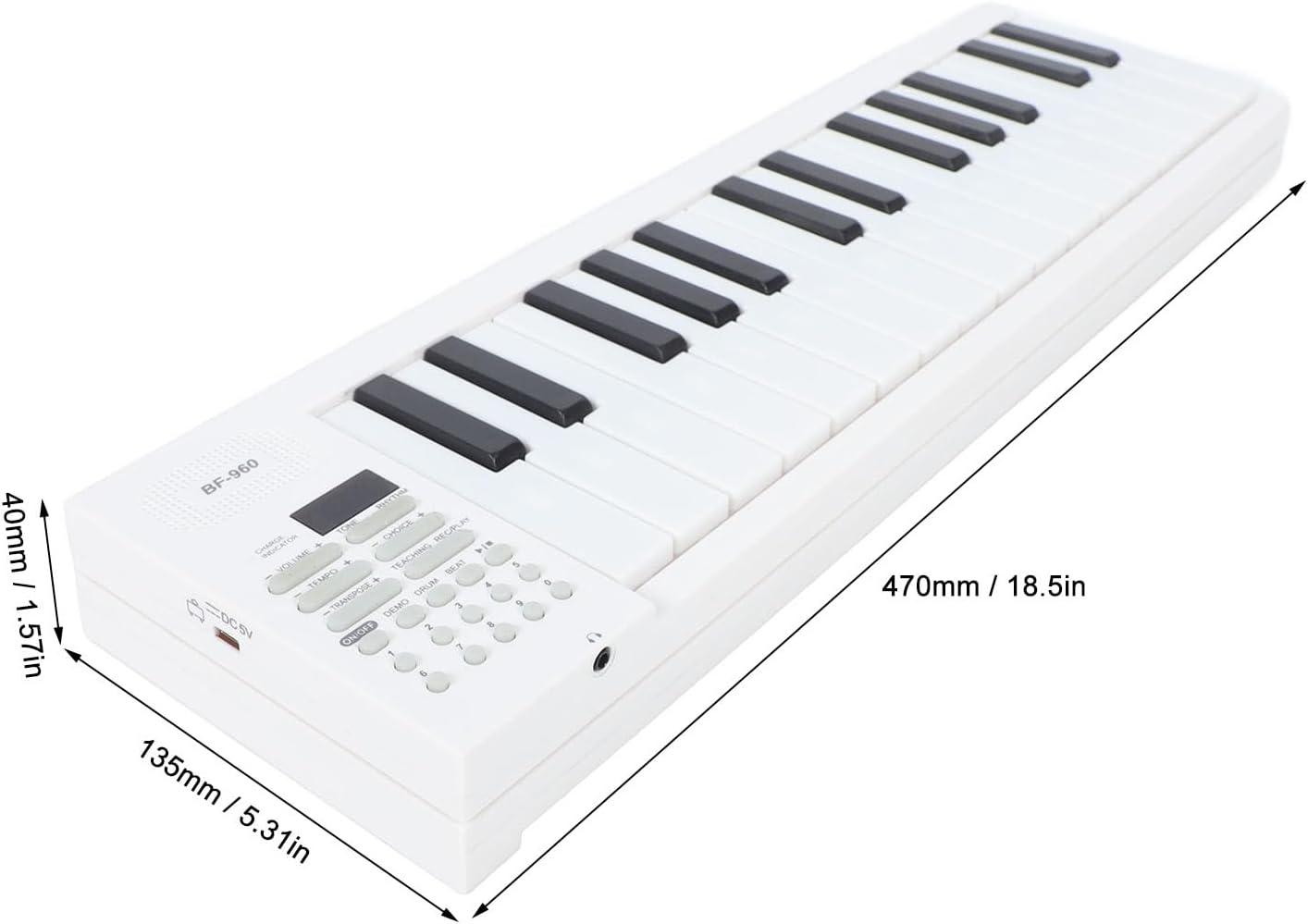 61 Key Folding Piano Keyboard, Weighted Electric Keyboard, Portable Travel Piano Digital Music Keyboard for Beginners,with Recording Playback