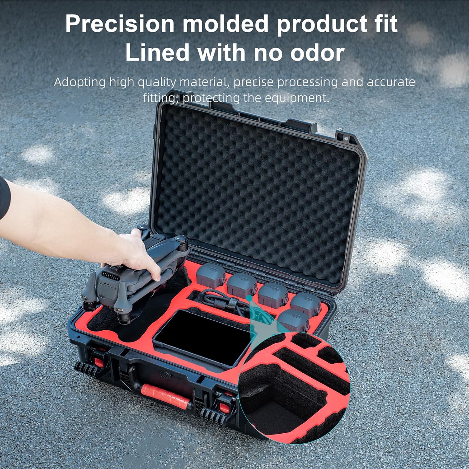 Mavic 4 Pro Case, Waterproof Hard Carrying Cases for DJI Mavic 4 Pro Creator/Fly More Combo, Perfect Storage Bag for RC Pro2/RC 2 Remote Controller and Other Drone Accessories (Case Only)