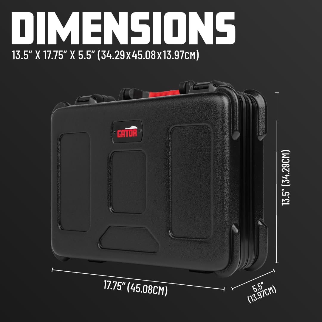Gator Cases Frequent Flyer Mini Amp Modeler Case with Configurable Interior, TSA-Approved Latches (GTSA-GTR-MINIAMPMOD)