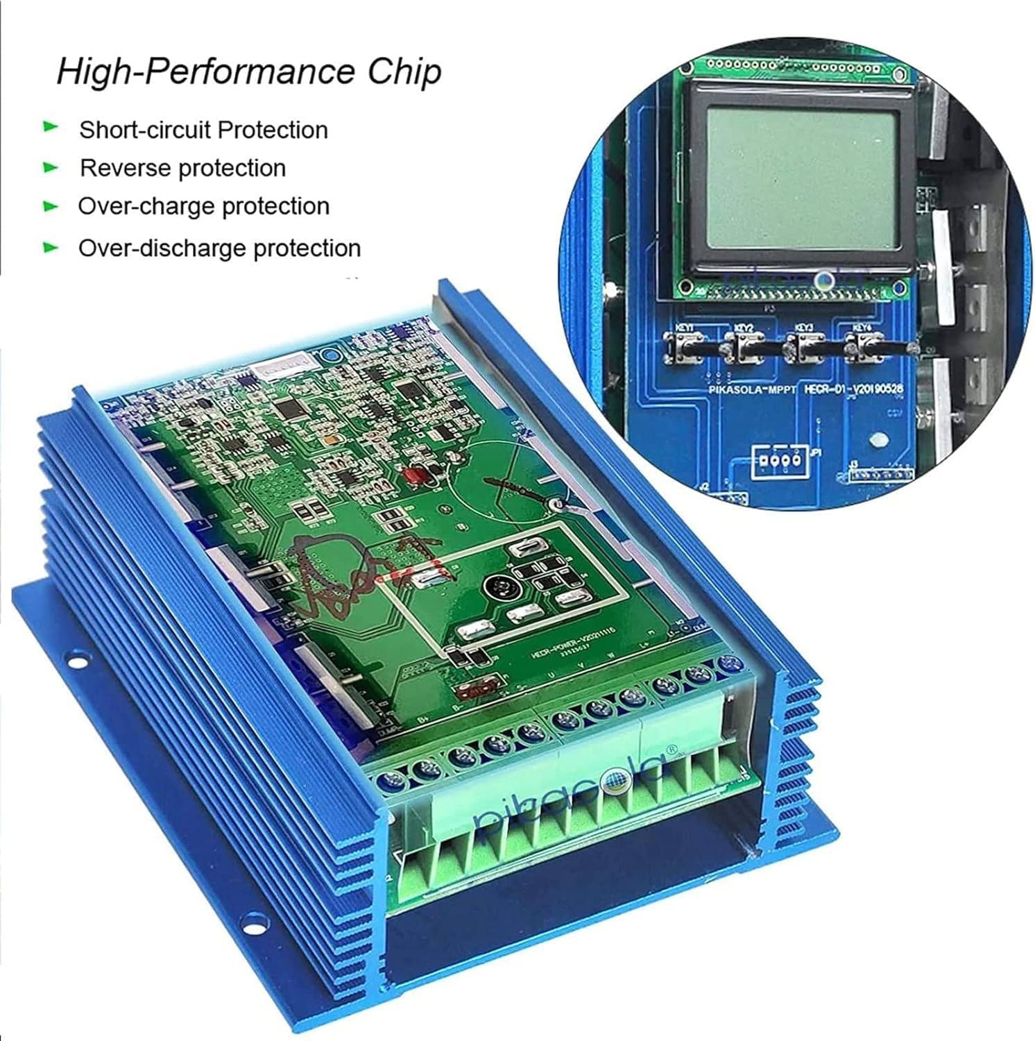 12/24v/48v Battery off Grid Controller,Mppt Charge Boost Controller for Wind Turbines,Solar Panels,Wind Solar,Wind Solar Hybrid Charge Controller,48V-6000W