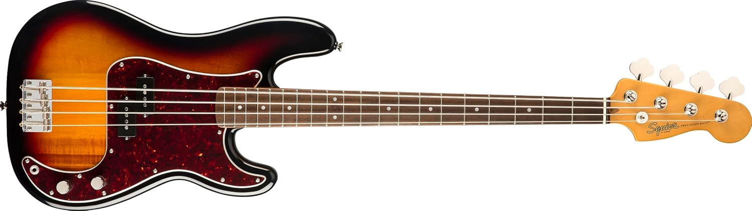 Squier Classic Vibe 60s Precision Bass, 3-Color Sunburst, Laurel Fingerboard