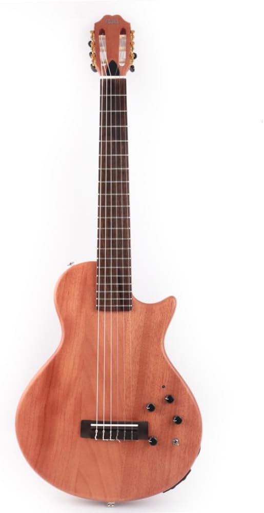 Fojill Electric Classical Guitar Classic Nylon String Travel Portable Silent Practice Guitars Mahogany Body Neck Rosewood Fretboard With Gig Bag
