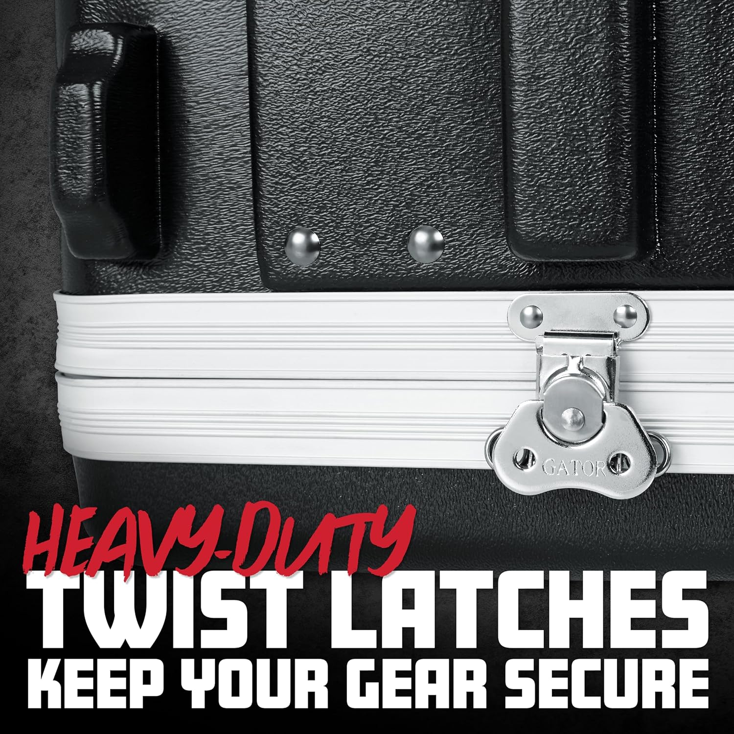 Gator Cases Lightweight Molded 4U Rack Case with Heavy Duty Latches, Standard 19.25