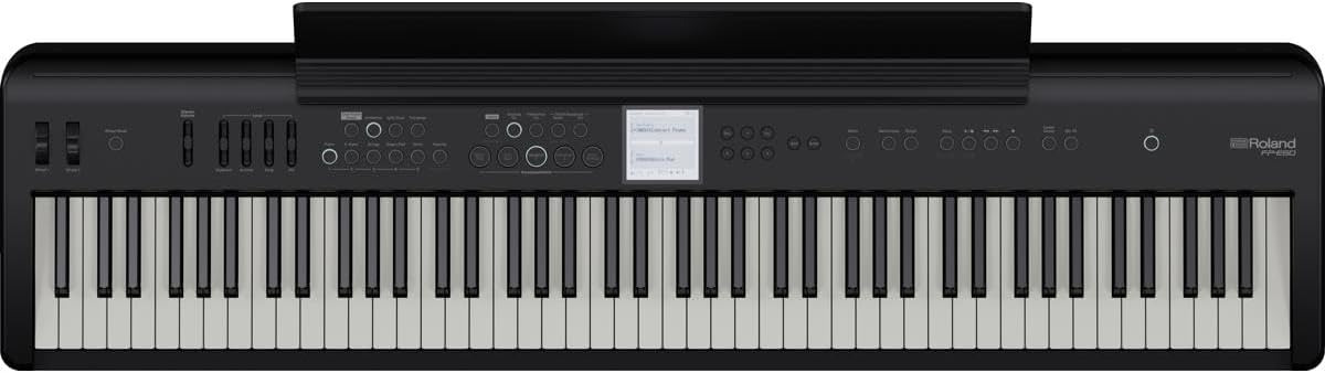 Roland FP-E50 Digital Piano | Premium Piano and Expandable Sound Library | 88-Note Hammer-Action Keyboard | Professional Auto-Accompaniment | Mic Input with Vocal Harmony FX | Bluetooth/MIDI Support
