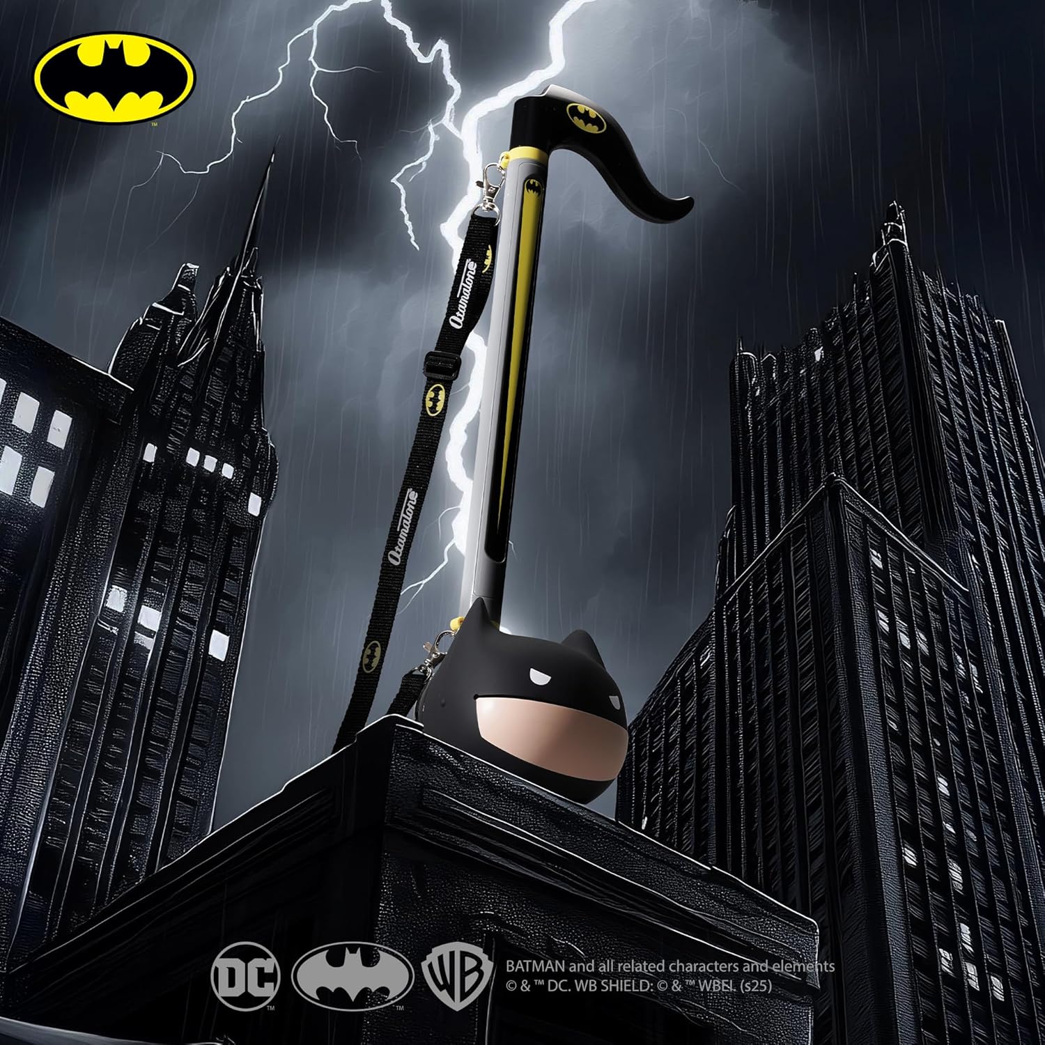 Otamatone Deluxe Batman Electronic Musical Instrument for Adults Portable Synthesizer Digital Electric Music from Japan by Maywa Denki Cool Stuff Gifts [English Instructions]