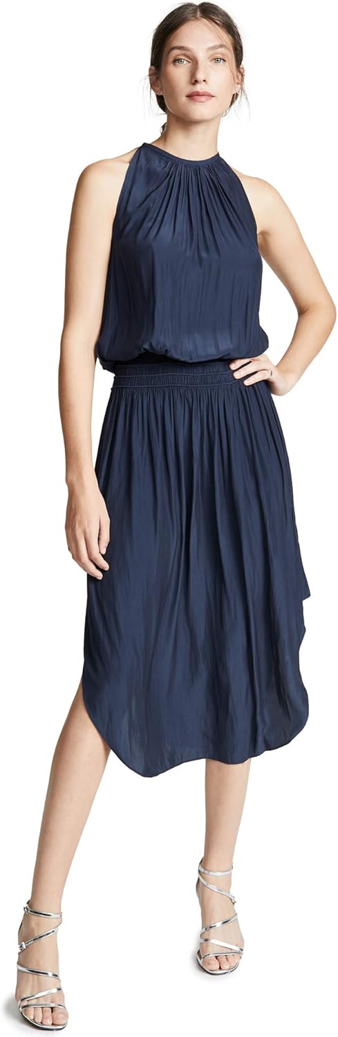 Ramy Brook Womens Audrey High Neck Midi DressCasual Dress
