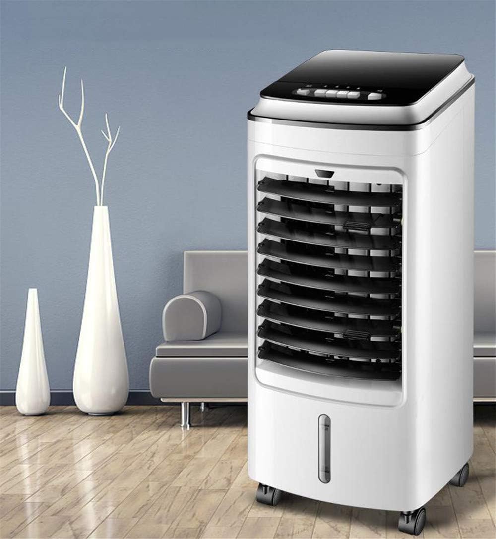 Air Cooler for Home Office Evaporative Coolers Portable Air Conditioner w/5L Water Tank, Air Conditioning 3-In-1 Cool/Fan/Dehumidify, Quiet Energy Efficient Self Evaporation Mobile Air-Conditioning f