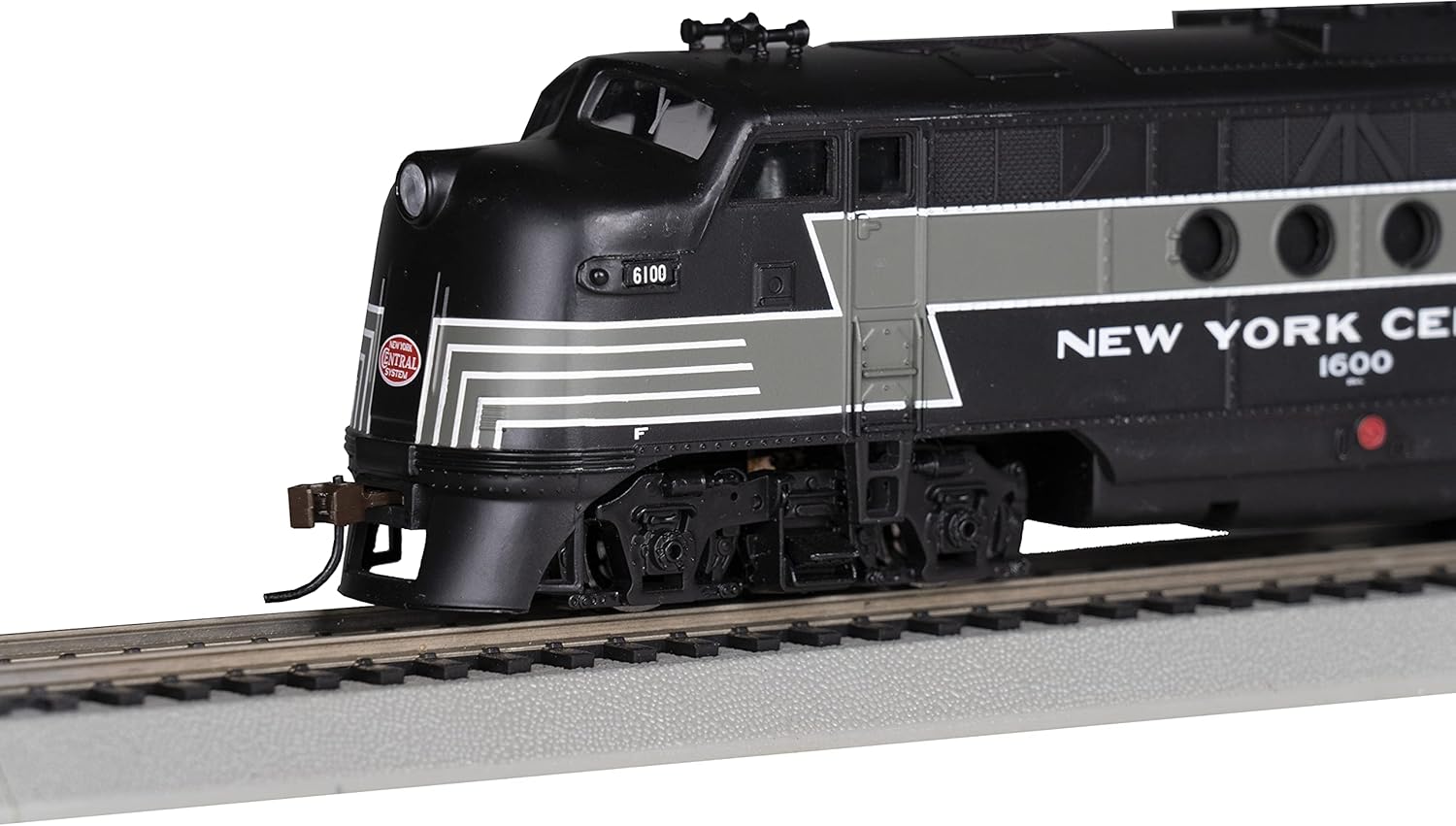 Bachmann Trains - FT - DCC WOWSOUND Sound Value-Equipped Locomotive - New York Central (Lightning Stripe) - HO Scale, Prototypical Black & Gray, (68912)