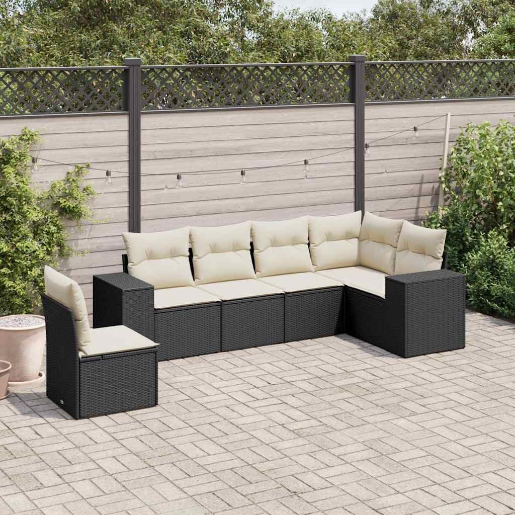 Modular Garden Sofa Set with Removable Cushions and Hidden Storage, Durable PE Rattan Outdoor Furniture for Patio Lounging and Socializing
