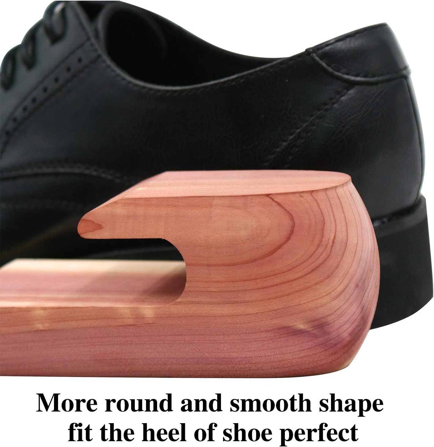 Cedar Shoe Trees with Single Tube, Wooden Shoe Tree for Men, 7–14 Size Cedar Accessories for Sneakers, Boots - 6 PKS