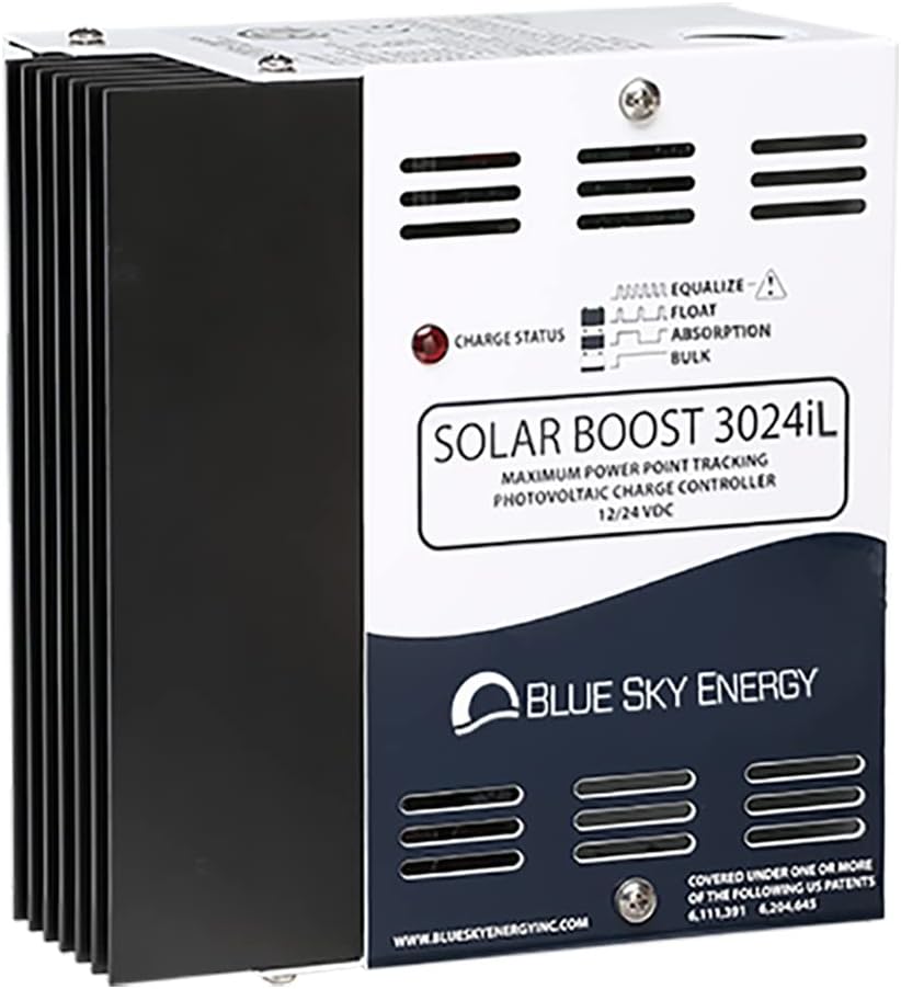 Solar Boost SB3024iL MPPT Charge Controller 40A/30A, 12V/24V Battery. Auxiliary Output for Dual Battery Charge or 20A LVD Load Output