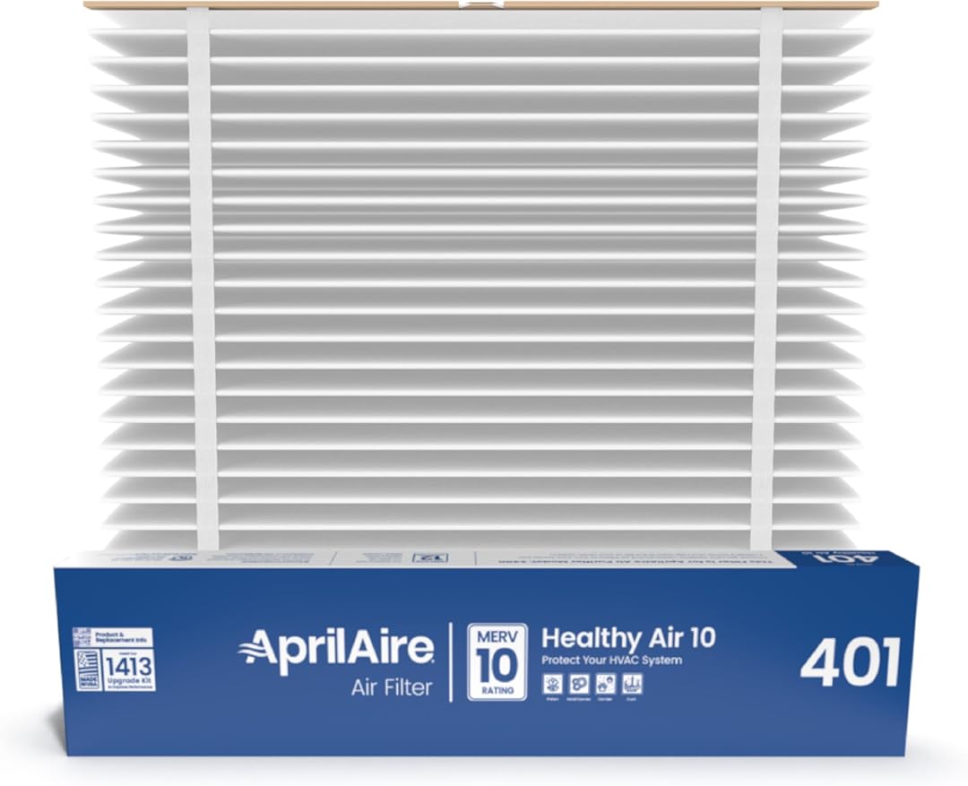 AprilAire 401 Replacement Furnace Filter for AprilAire 2400, Space-Gard 2400 Whole-House Air Purifiers - MERV 10, 16x25x6 Air Filter (Pack of 10)