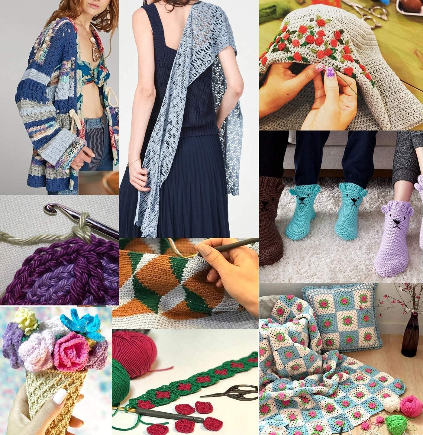 The Design Cart Aari Needles for Beading Work, Silk, Zari, Knitting Purpose (40 mm, Pack of 5 Needles)