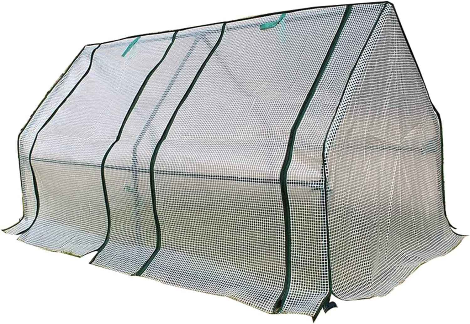 Tomato Greenhouse, Plant Growth Room, Double Zipper with Reinforced Cover and Strong Steel Frame, Used for Outdoor Garden Lawn, Insulated and Rainproof (Color : White, Size : 180×100×100cm)