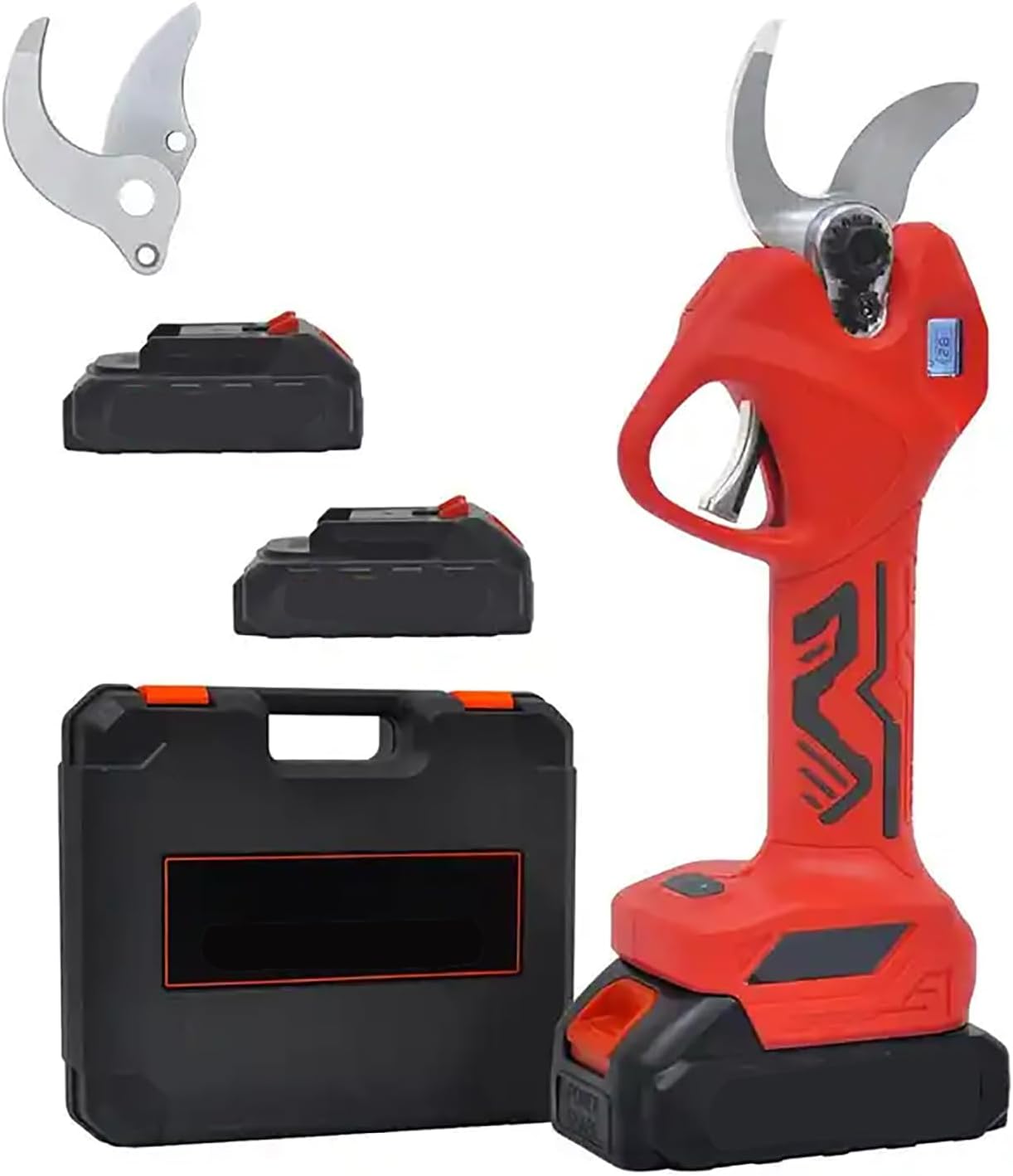 Electric Pruning Shears, Cordless Pruner Branch Cutter with LCD Display Screen, Rechargeable Battery and 28MM Cutting Diameter, Efficient Cutting and Removable Battery, for All Types Of Gardens