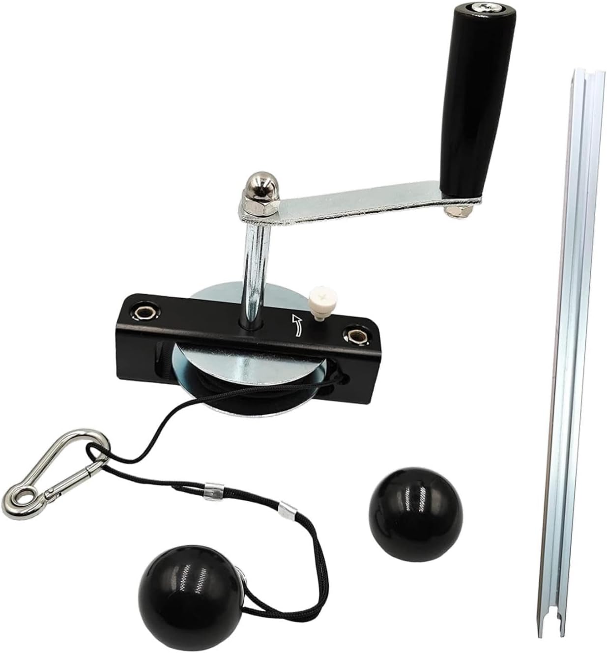 Chainsaw Mill Winch Kit, Saw Mill Attachment Component Winch System The Manual Winch with Lever Arm for Wood Project Garden