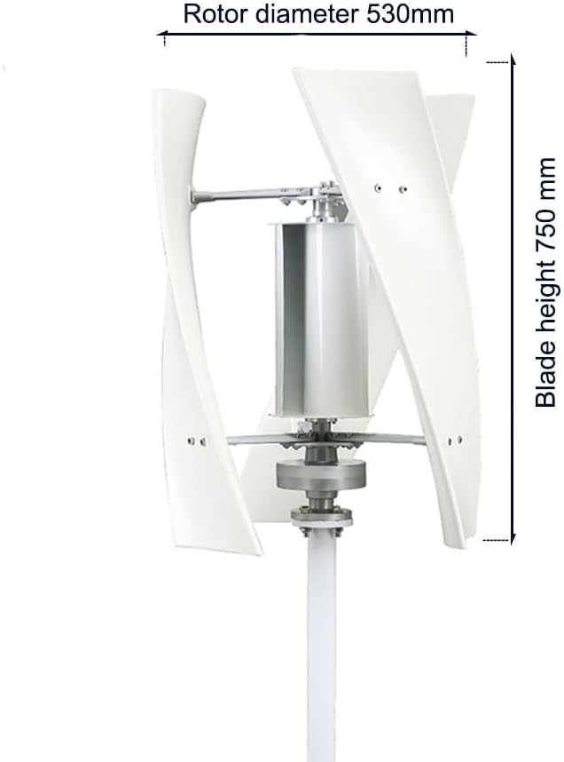 3000W No Noise 12V-220V Vertical Wind Turbine W/Controller 3 Blades Household Magnetic Levitation Wind Turbine Kit for Home, Garden Lighting