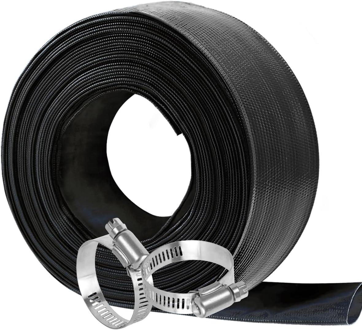 Eastrans 3'' x 100 FT Pool Backwash Hose with 2 Hose Clamps,Extra Heavy Duty Discharge Hose,Drain and Filter Pump Hoses for Swimming Pool,Super wear-resistant,weather blast