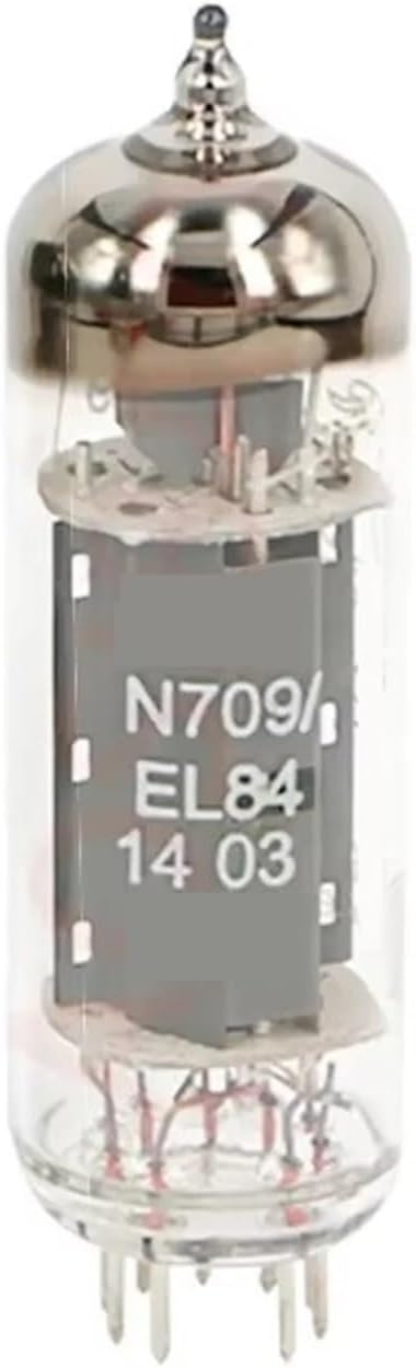 N709 EL84 Tube Precision Matching Replaces 6BQ5 6P14 7189 9PINS Tube Suitable for HiFi Audio Amplifier(4PCS)