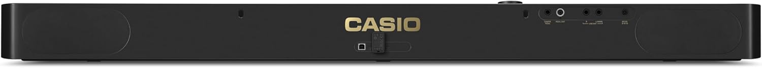 Casio Privia PX-S5000 Portable Digital Piano with 88 Hybrid Weighted Keys, 23 Tones, Touch Sensor Controls, Sustain Pedal, Bluetooth, USB, AC Adapter, 16W Speakers, Gloss Black Finish (PX-S5000BK)