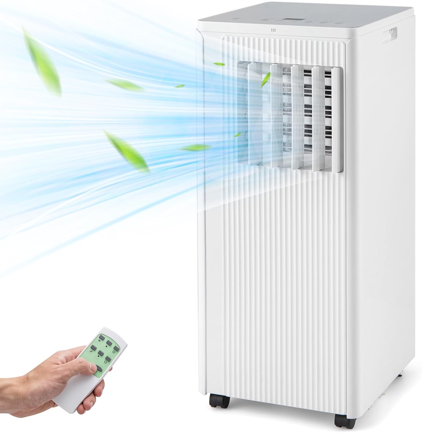 ARLIME Portable Air Conditioner 10000 BTU, 3-in-1 AC Unit w/Dehumidifier, Cool, Fan, 350 Sq.FT Cooling Area, Air Cooler with LED Display & Remote Control, Sleep Mode & 24H Timer, Window Kit Included