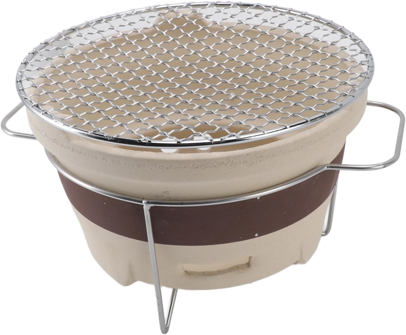 Clay Charcoal Stove Traditional Chinese Outdoor Indoor Portable Multifunctional Clay Grilling Tea Making Stove for Camping Picnic Home Use Coarse Ceramic Material 24 x 24 x 14 5cm