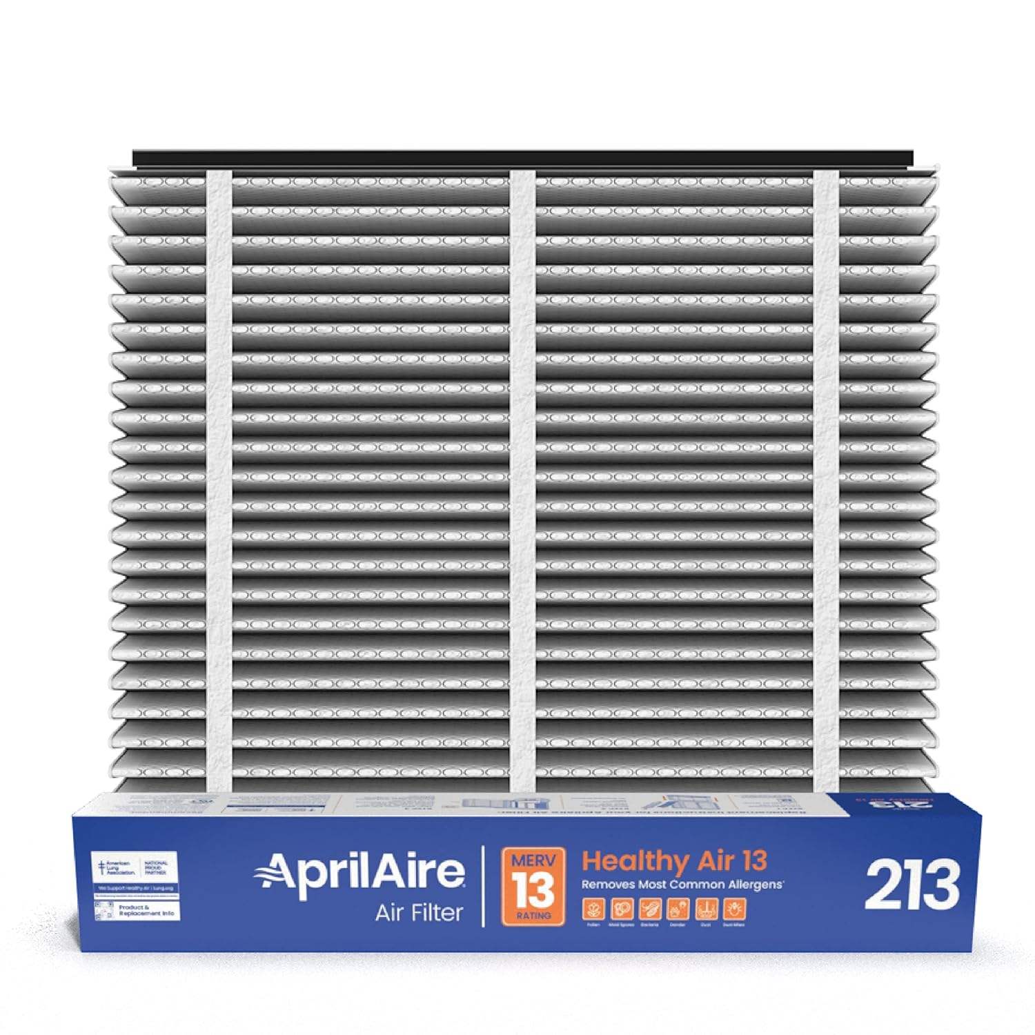 AprilAire 213 Replacement Filter for AprilAire Whole House Air Purifiers - MERV 13, Healthy Home Allergy, 20x25x4 Air Filter (Pack of 2)