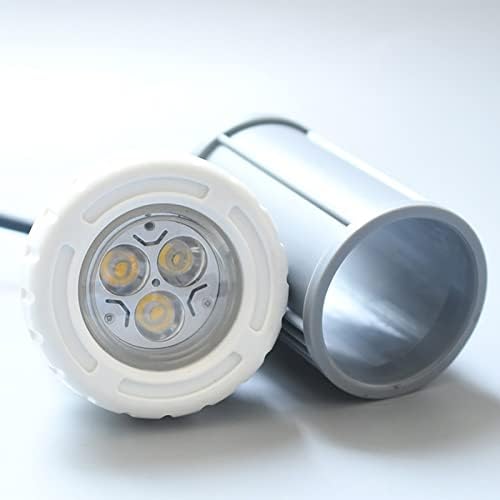 ABS LED Pool Lights AC12V Concrete Surface Mounted Submersible Lamp IP68 Waterproof Recessed Pool Light 3w 6w Swimming Pool Lamp Luopan Tracking Lighting ( Color : RGB(without remote) , Size : 9W )