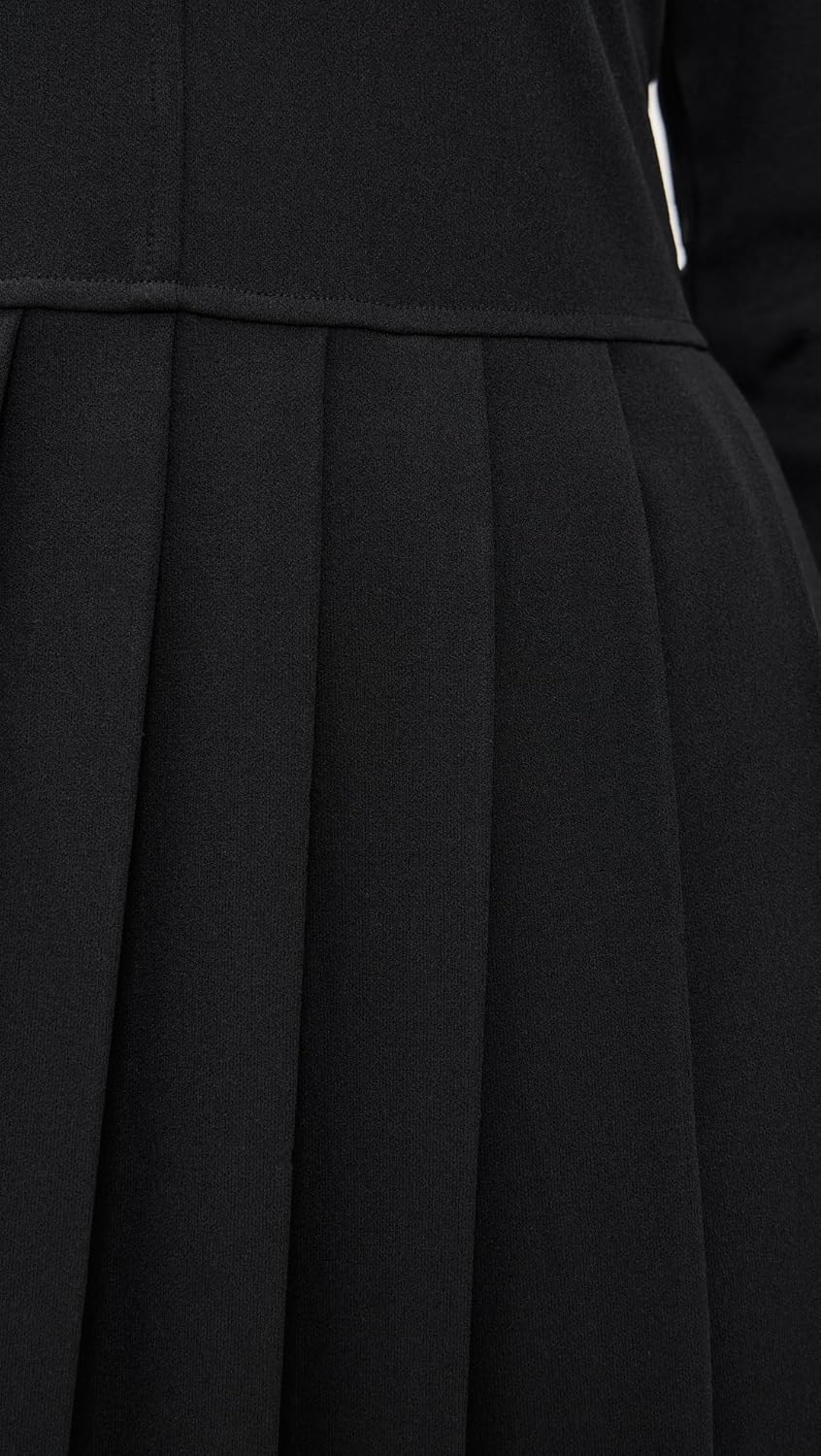 Theory Women's Long Sleeve Pleat Midi Dress