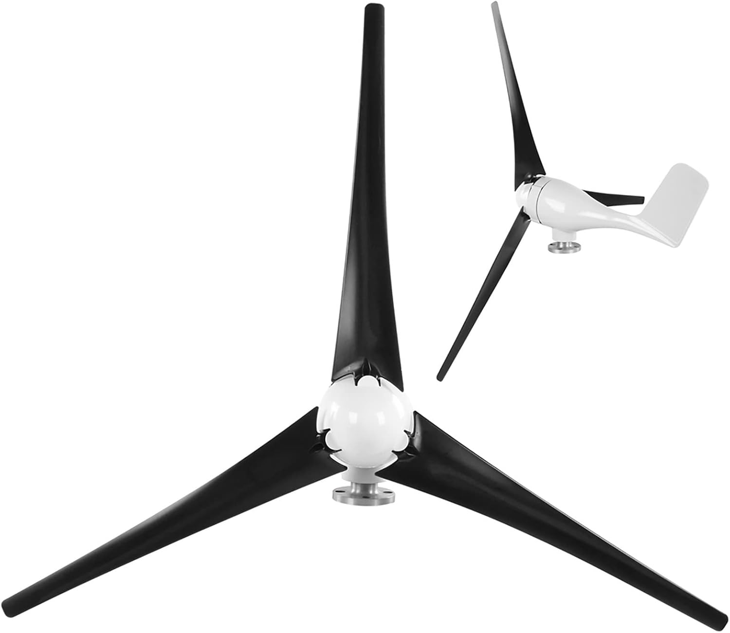 YWBL-WH Wind Turbines Generator, 300W Wind Turbines, Mini Wind Generator Kit with 3 Blades 12m per s, 12/24/48V Aerogenerator with Controller, Power Generators (48V #16)