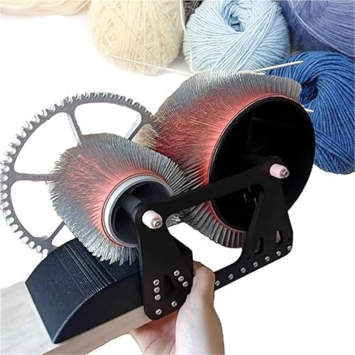 Manual Wool Carding Machine, Hand-Cranked Fleece Carders, Fast Color Mixing, Combing, Spinning, Wool Fiber Drum Carding Machine, for DIY Craft Make Felt Animals