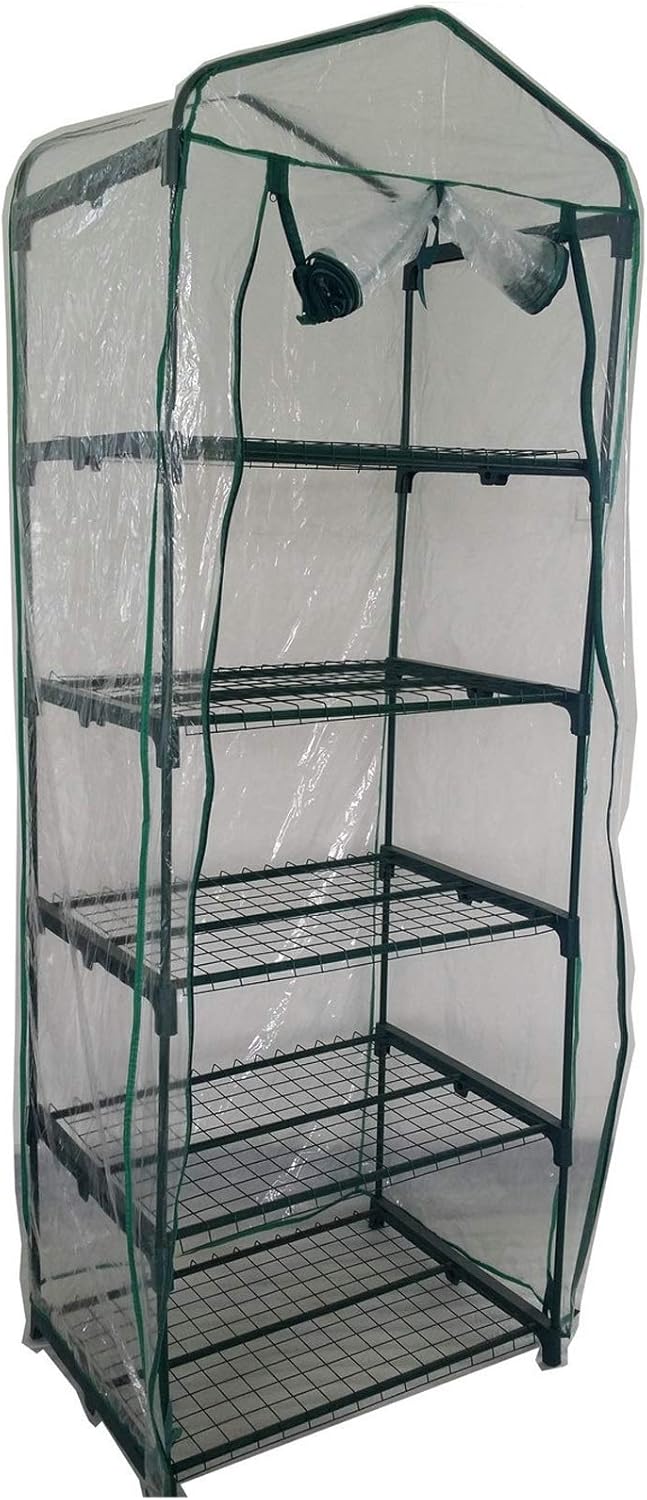 Flower standGreenhouse Garden Plant Cover Growing Shelter Plant Tent Grow House Structure Growbag Flower and Vegetable Planting Storage Racks Heavy Duty Reinforced Cover