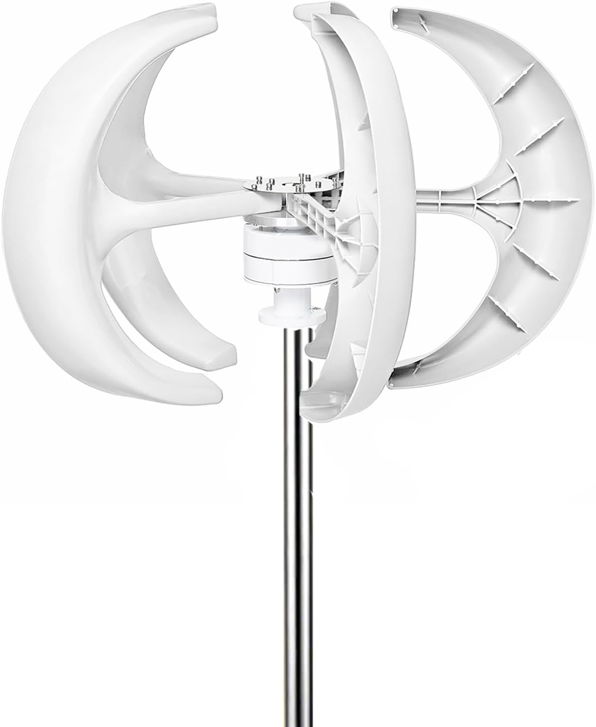 220V,BAOJUHUIKANG Low Noise Vertical Axis Wind Turbine10000w,12V/24V 48V 220V 5 Blades Generator Windmill Turbin Complete Set, for Home, Boats, Street Lighting