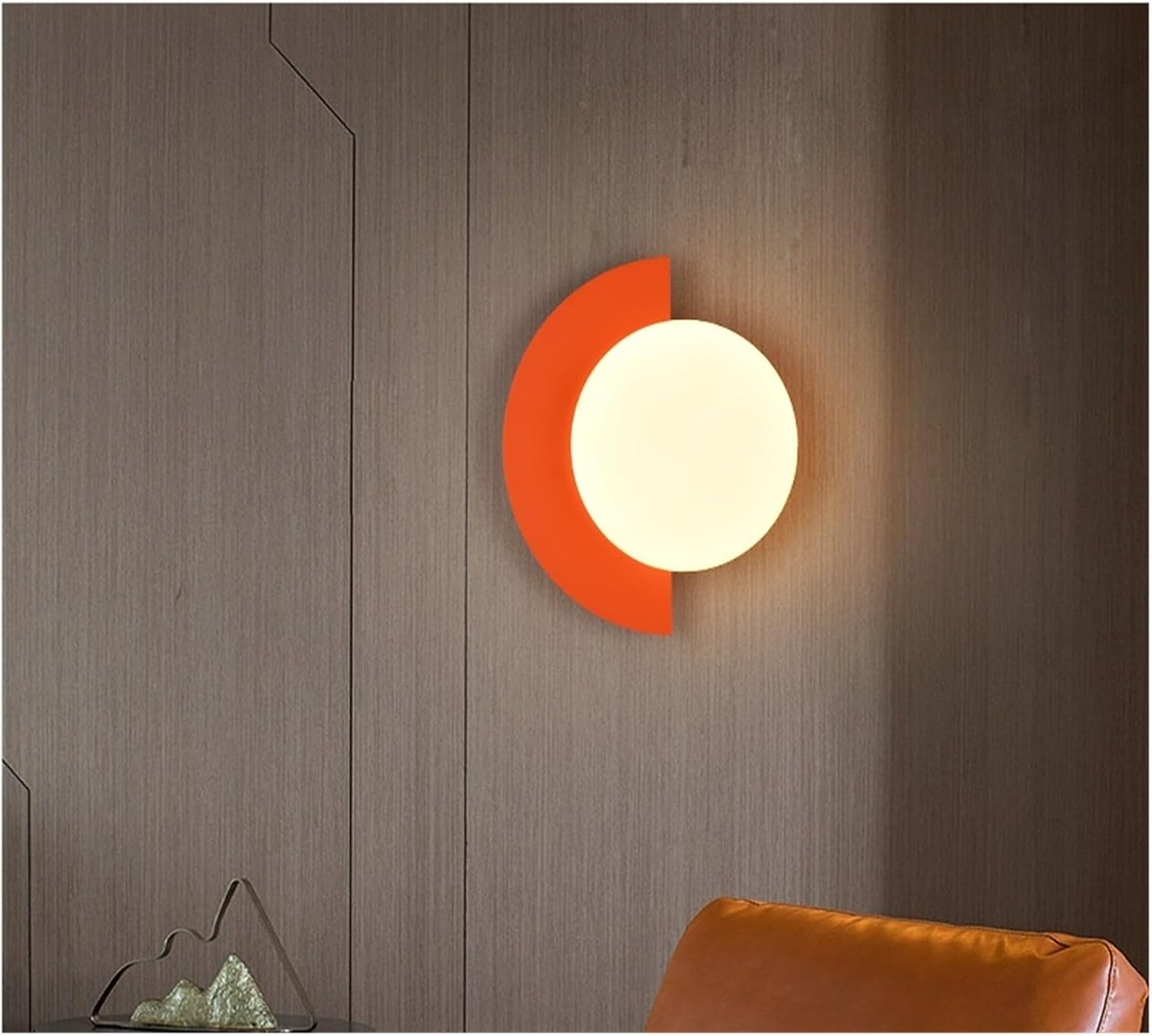 NANZU Modern Ceiling Lamp Home Indoor Color LED Wall Lamp Living Room/Bedroom Decorative Lighting Fixture (Color : 3 Colors, Size : Orange 21x25cm)