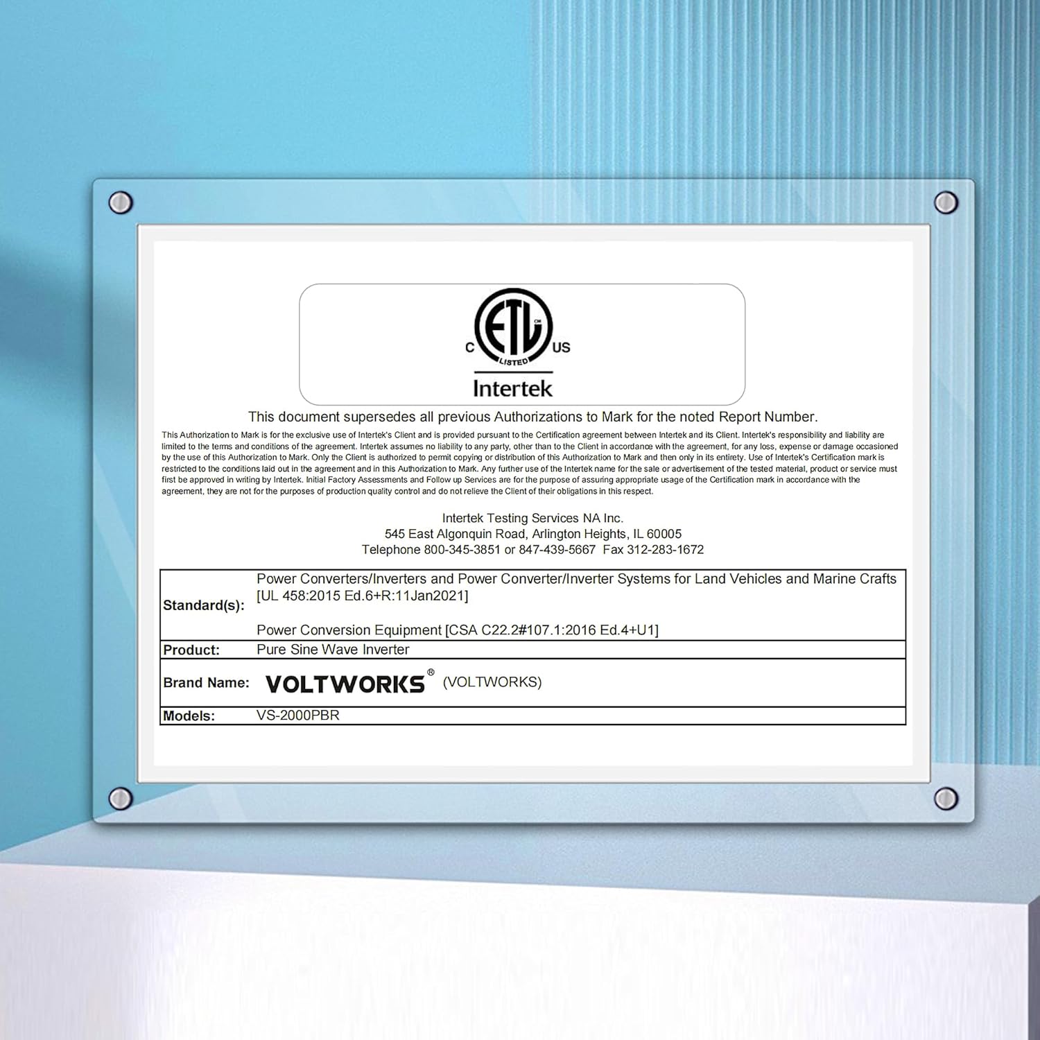 2000Watt Pure Sine Wave Power Inverter 12V DC to 110V 120V AC ETL UL458 Compatible with Lithium Battery Starlink for Off-Grid Solar RV Home Truck with 2.4A USB Ports & 1AC Terminal Block by VOLTWORKS