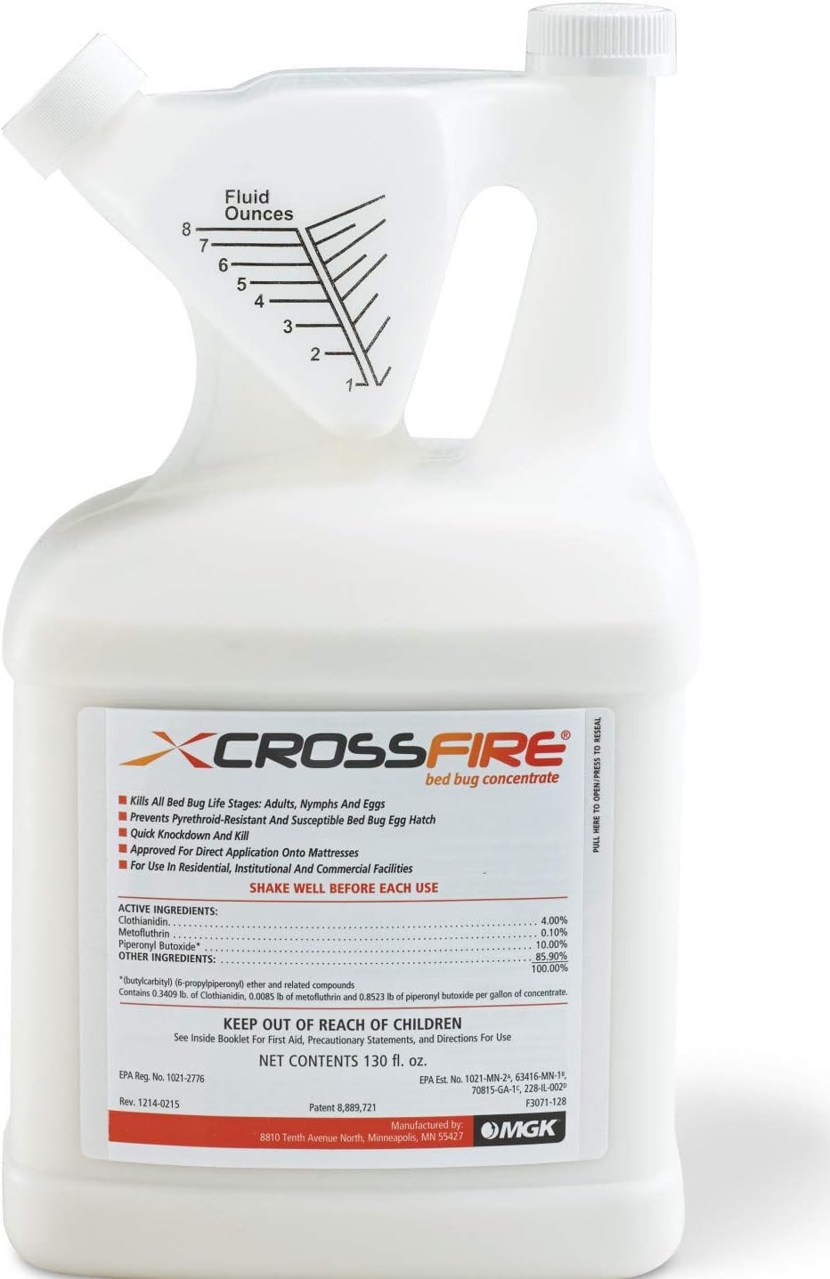 MGK - Crossfire Bed Bug Concentrate - 130oz