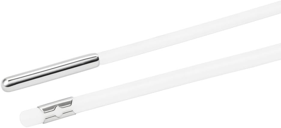 Mandala Crafts White Barbed Elastic Barbed Cord - 500 Round 13” Craft Elastic Cords with Metal Ends for Menu Bands, Badge Loops, and Light-Duty Fastening