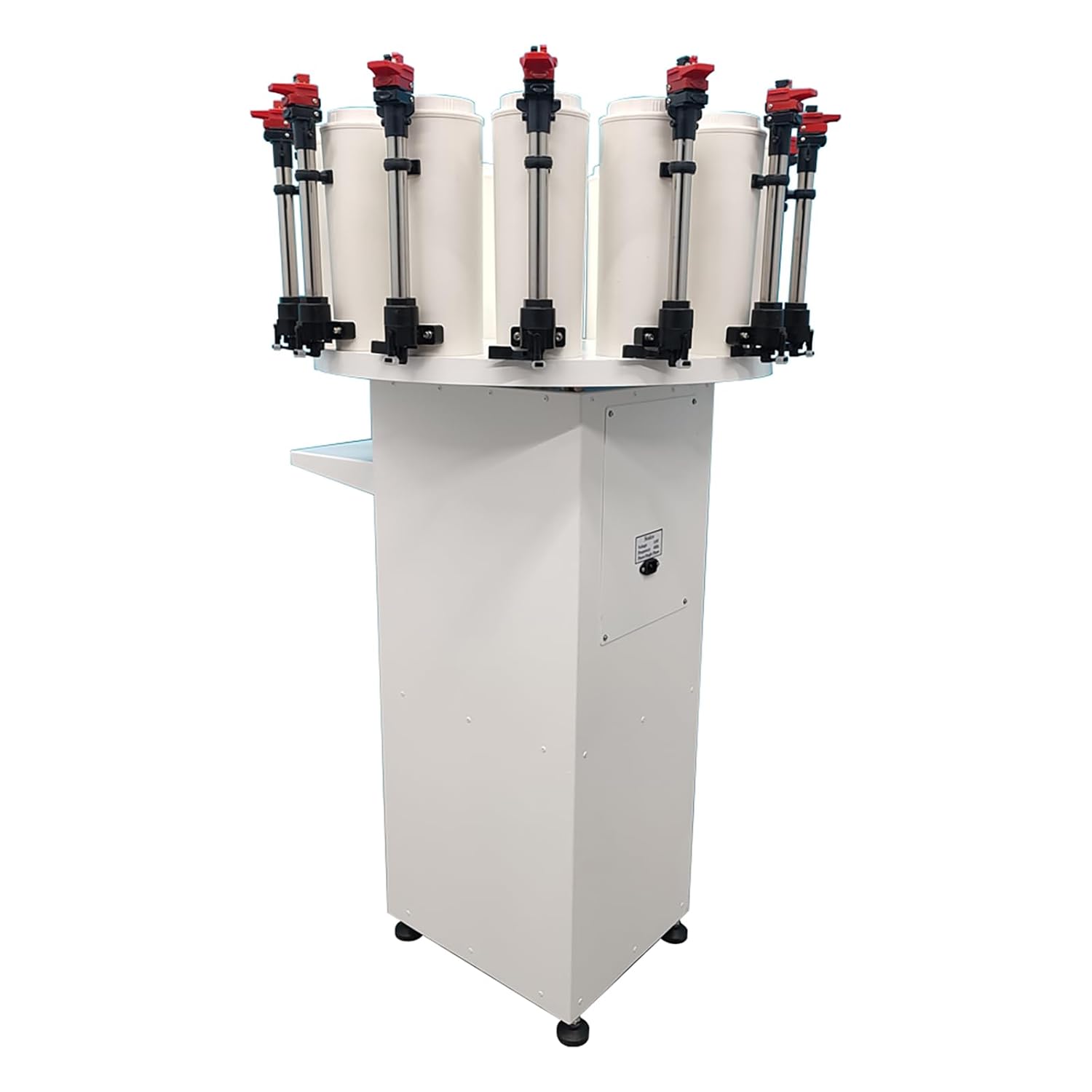Paint Colorant Dispenser 14 Canister Base Paint Tinting Machine 2.3L Drum Capacity Manual Multi-Toning Colorant Matching Machine for Water and Oily Colorant Mixer 110V 40W