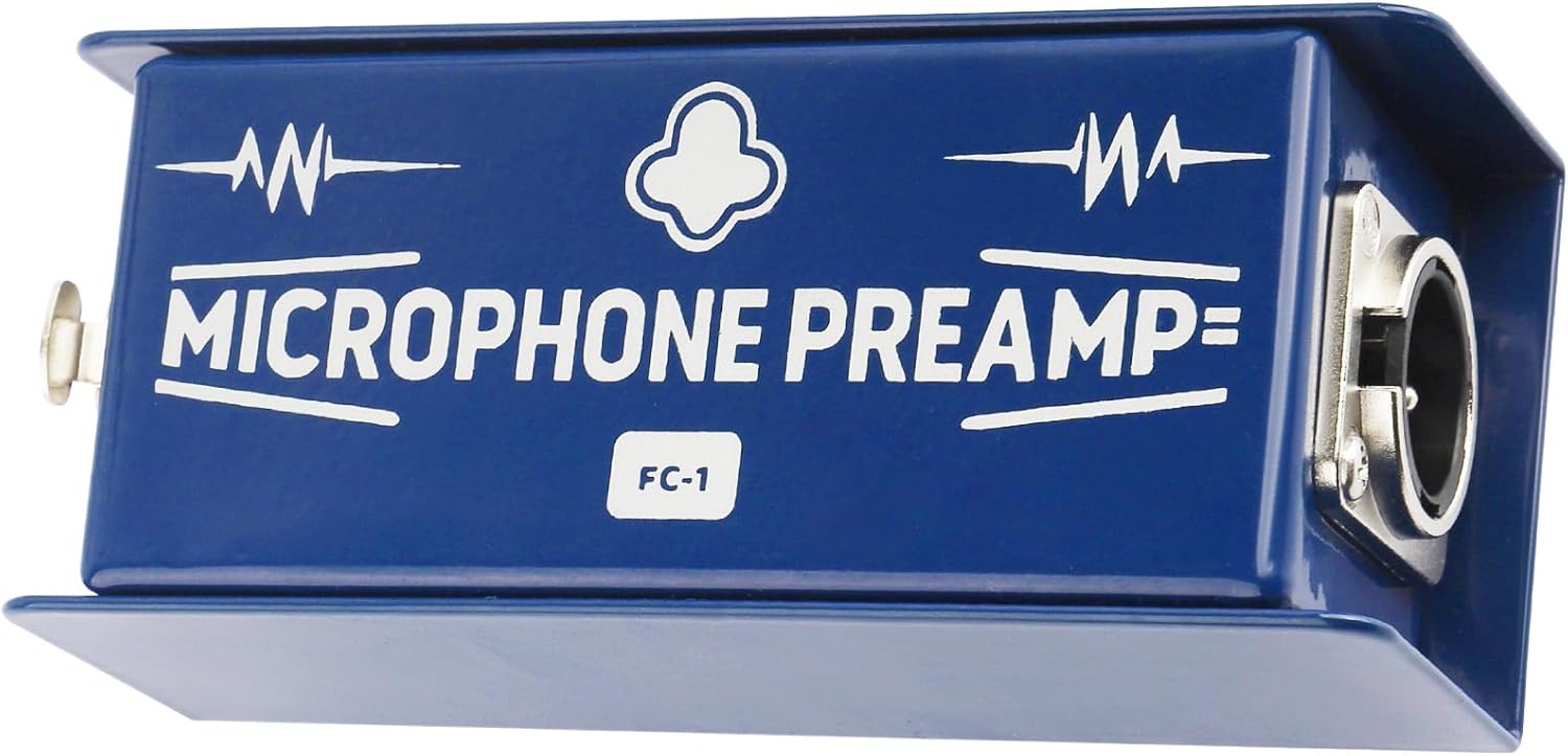 Mic Preamp Gain for Podcasting, Studio Recording & Live Performance, Mic Booster to Boost Signal Strength & Improve Sound Clarity, Compatible with Cloudlifter, Shure SM7B & Electro-Voice RE20