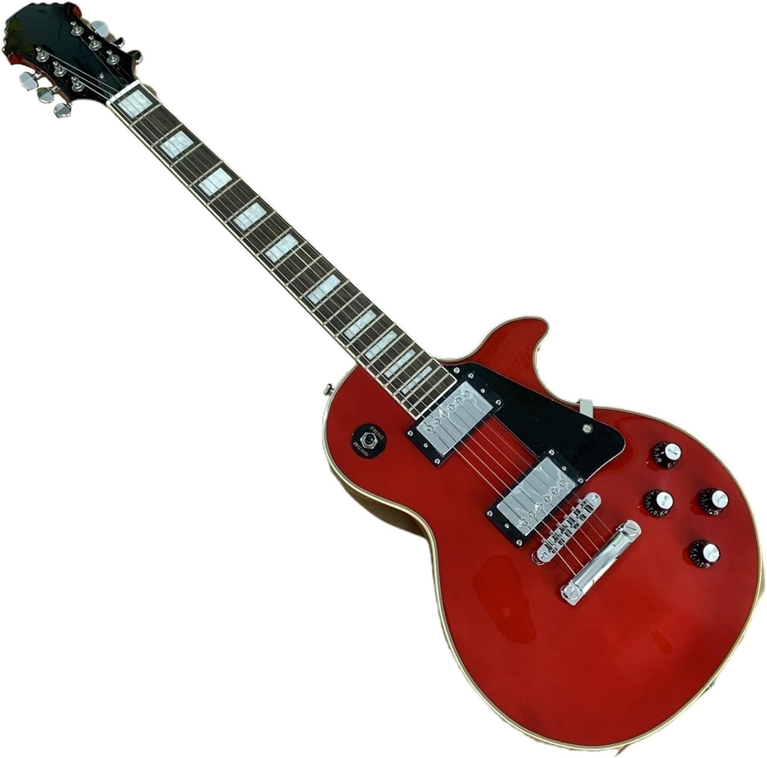 Beginner Electric Guitar Kits Red Solid Wood Body Electric Guitar One Piece