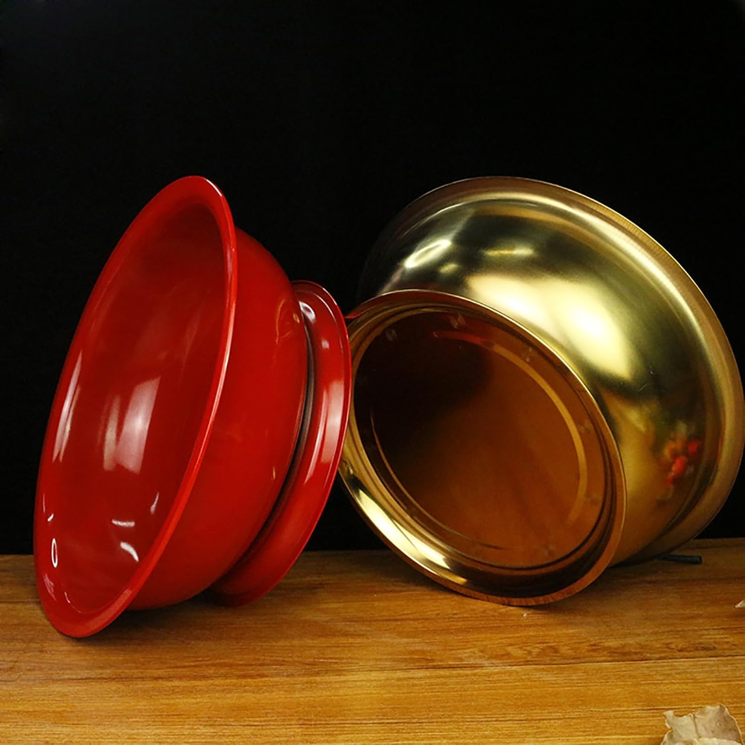 Portable Fire Pit, Incinerator, Outdoor Fire Pits, with Handle and Vibrant Color, Suitable for Burning Personal Letters, Invoices, Etc(Gold) (One Color Gold)