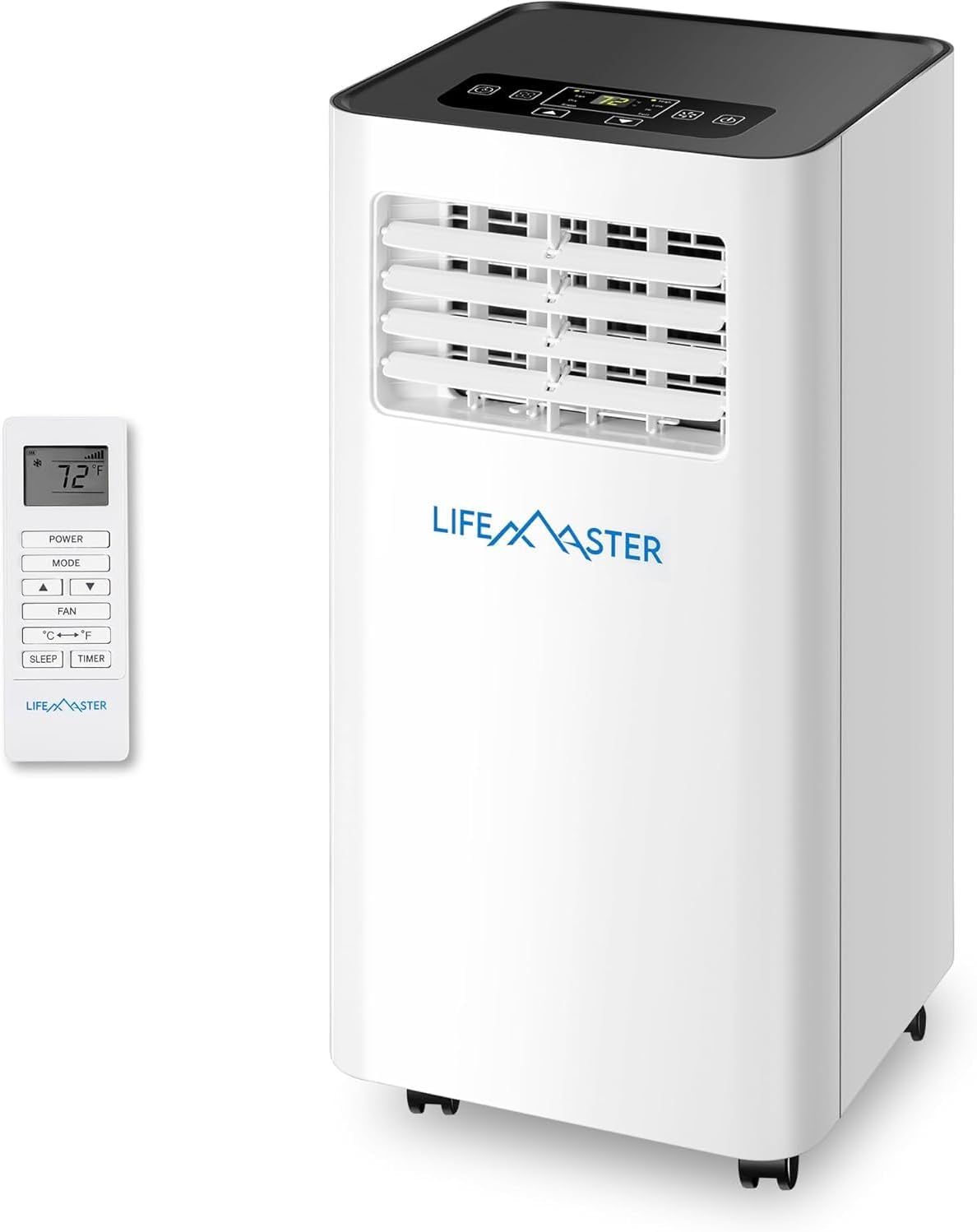 LifeMaster 8,000 BTU Portable Air Conditioners, Room Air Conditioner with Digital Remote for Room up to 350 Sq.Ft, 3-in-1 Portable AC Unit with Installation Kit for Home/Office/Dorms