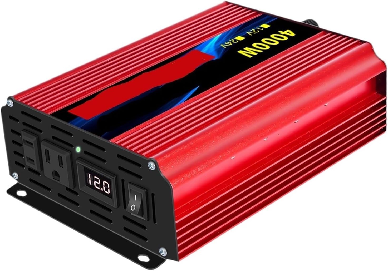 1600w-4500W 12V/24V to AC 110V 60Hz Pure Sine Wave Inverter Car Power Tranfermer Voltage Portable Converter with LED Display(12V 110V 5000W 60HZ)