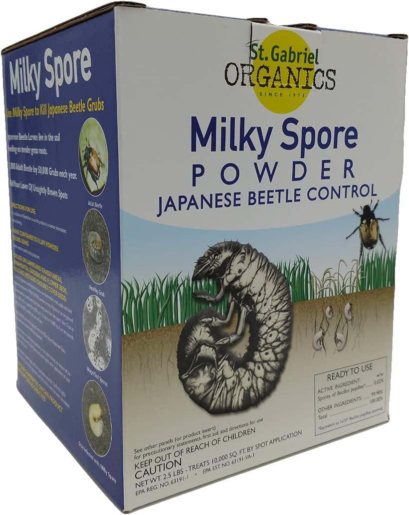 Milky Spore Japanese Beetle and Other Beetle Killer, Pack of 4