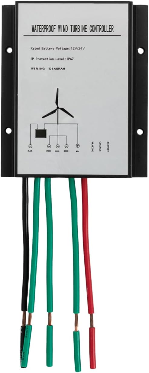 Wind Generator, 500W 12V Vertical Wind Turbine Generator Vertical Axis Wind Turbine Vertical Wind Generators Kit Wind Power Generators w/Controller for Home, Business, Ships